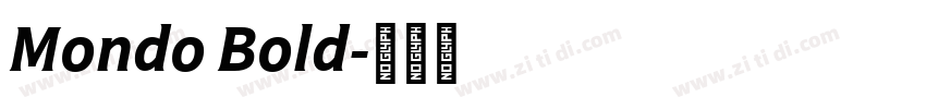 Mondo Bold字体转换